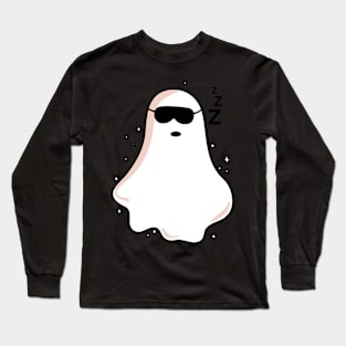 funny sleepy Ghost soul halloween Long Sleeve T-Shirt